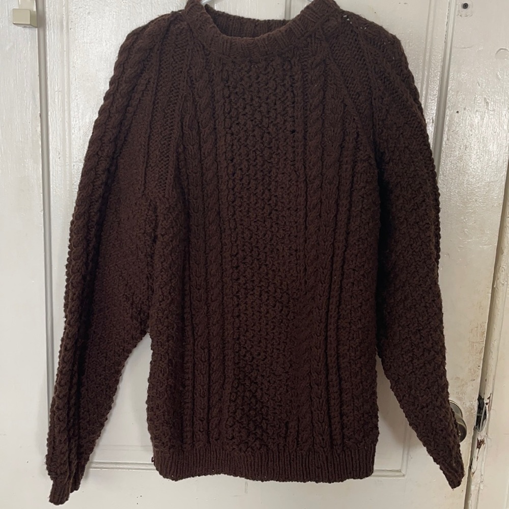Hand Knitted Irish Fisherman’s Sweater